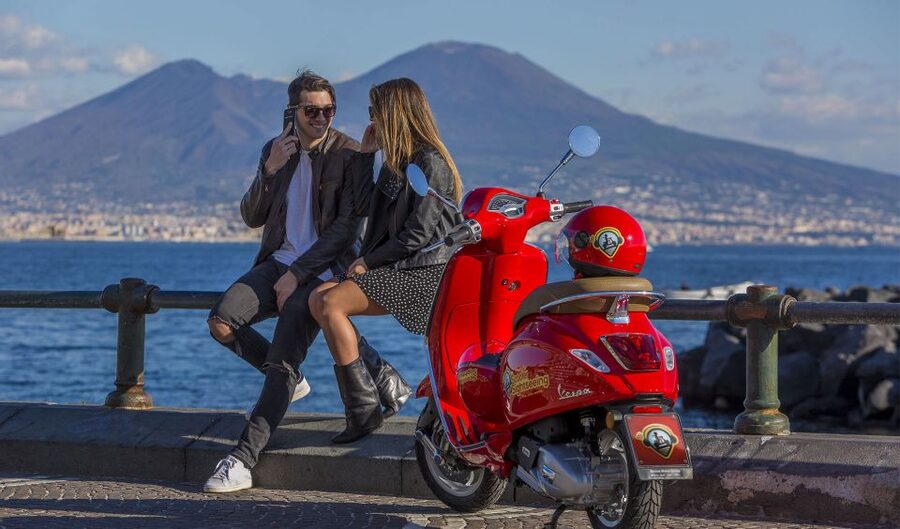 Amazing audioguided Vespa Tour of Naples - with driver - Santa Lucia and the first sea views