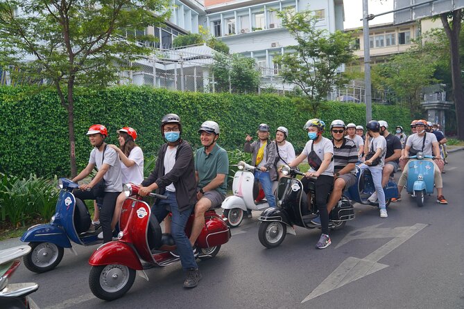 Dining Delights - Vintage Vespa Tour in Saigon - Ho Thi Ky Flower Market after sunset