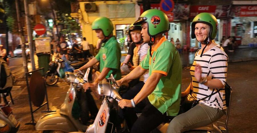 Enjoy Hanoi Like a Local - Vespa & Street Food Tour by Night - Train Street and egg coffee