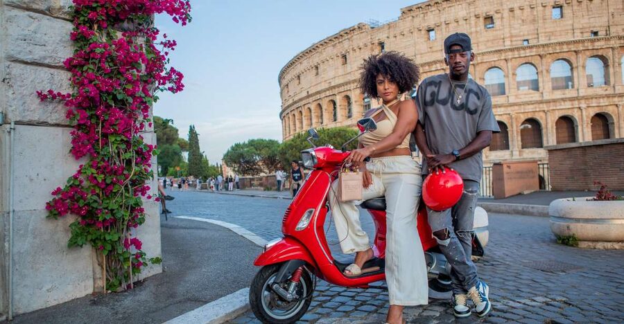 Explore city on Vespa with Professional Photographer - The Colosseum photo stop