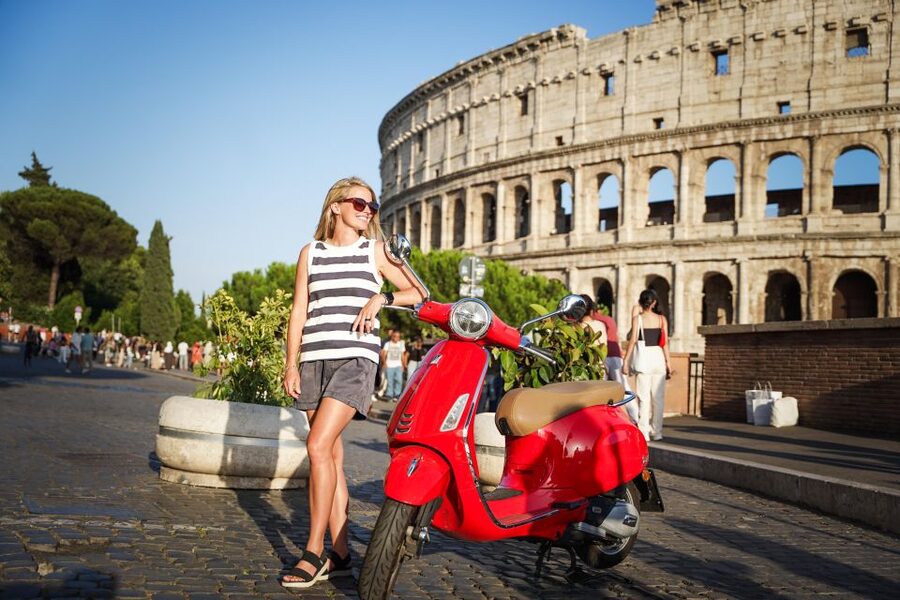 Explore city on Vespa with Professional Photographer - Fontana dell’Acqua Paola as a final frame