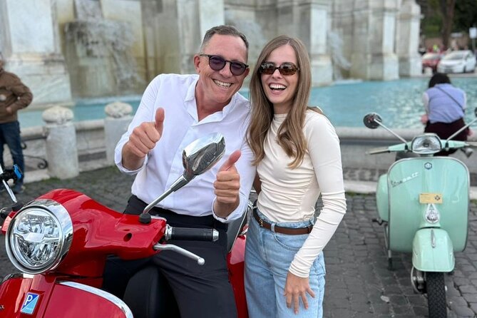 Explore Rome By Vespa - The Colosseum from the road