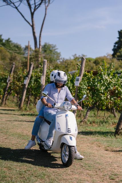 Explore the Rolling Hills of Lucca on a Vespa 125 Primavera - Starting at the small red shop