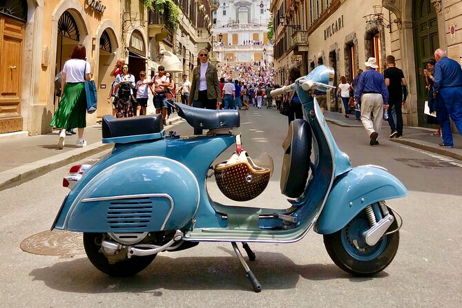 Exploring Rome on a Vintage Vespa Adventure Journey - The Pyramid of Cestius and Piazza Venezia