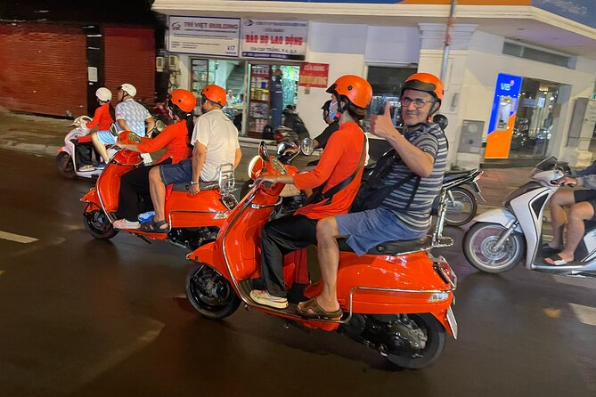 Female Riders Vespa Night Street Food + Train Street food 4 Hours - Why a Vespa is the right way to see Hanoi at night