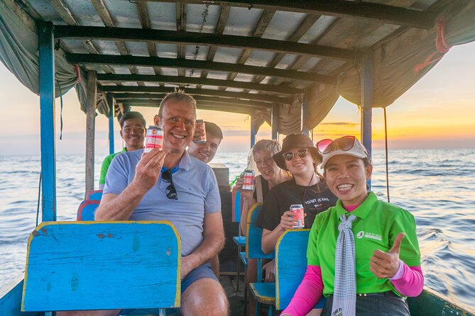 Floating Village Sunset Boat Vespa Tour / Tuk Tuk Available - Wat Po Banteaychey and a taste of Khmer life