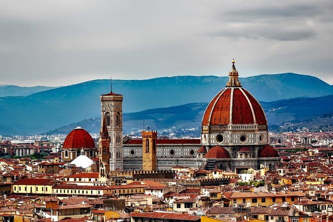 Florence Vespa Tour: Tuscan Hills and Italian Cuisine - Piazzale Michelangelo and the road toward Chianti