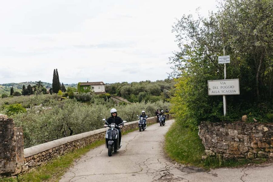 From Florence: Tuscan Countryside Vespa Tour with Tastings - Narrow Roads Through Villas and Olive Groves