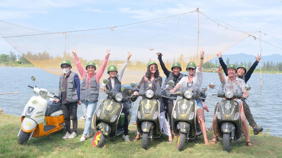 Half Day Exploring Hoi An Countryside in a Vespa - Tra Nhieu and the Whale Temple