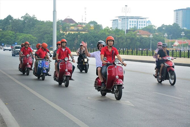 Hanoi Back Streets Vespa Tours: Hanoi Vintage Vespa Tours City - Long Bien Bridge and the railway-side streets