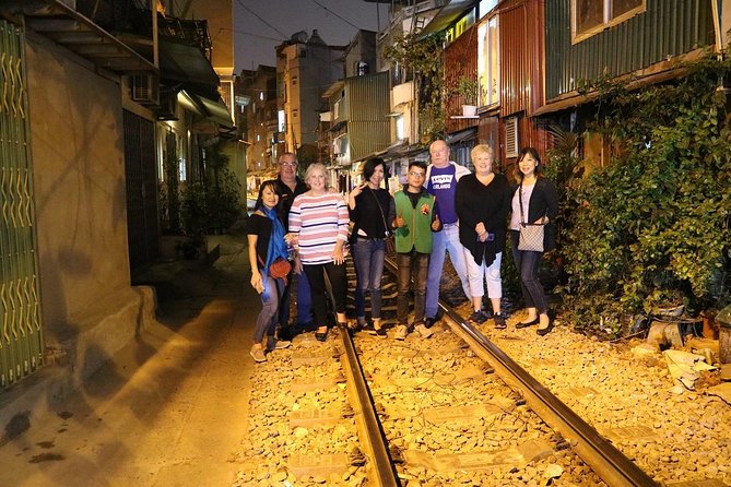 Hanoi Vespa After Dark Street food + Train Street+ Live Music - Five or six dishes on Ngu Xa Street