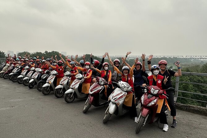 Hanoi Vespa Tours Led By Women: Hanoi Vespa Tour City Half Day - Crossing Long Bien Bridge toward Banana Island