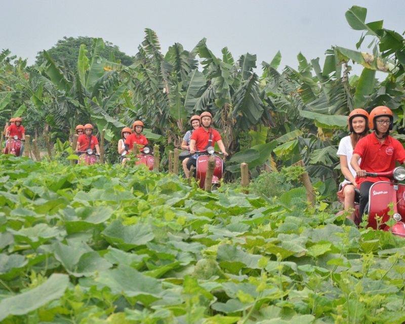Hanoi Vintage Vespa City Tours - B-52 Lake and the story at Huu Tiep