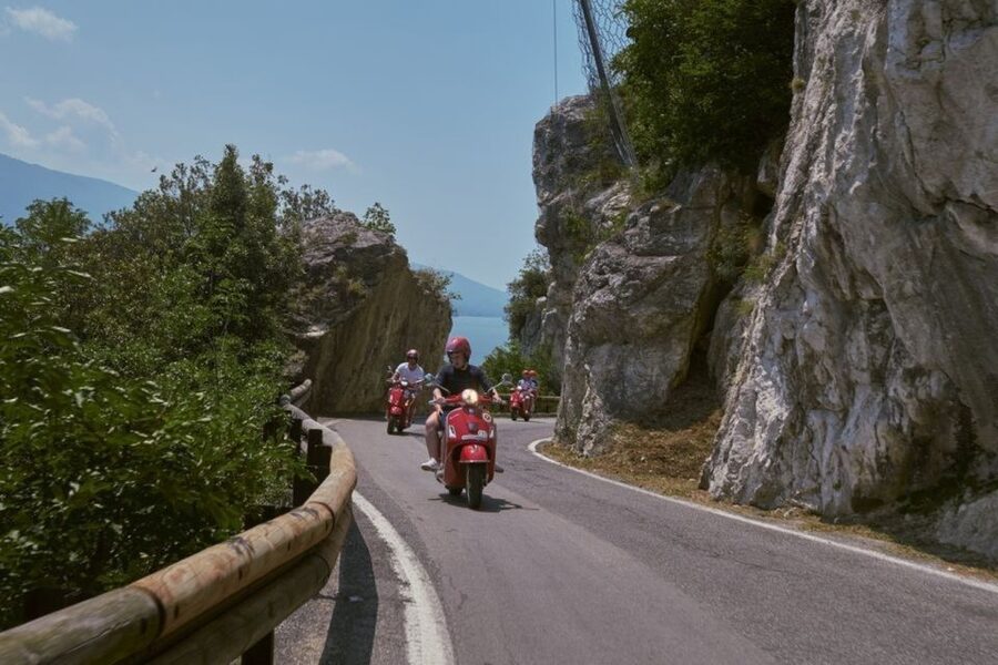 Malcesine: Lake Garda self-guided Vespa tour - The ferry across Lake Garda