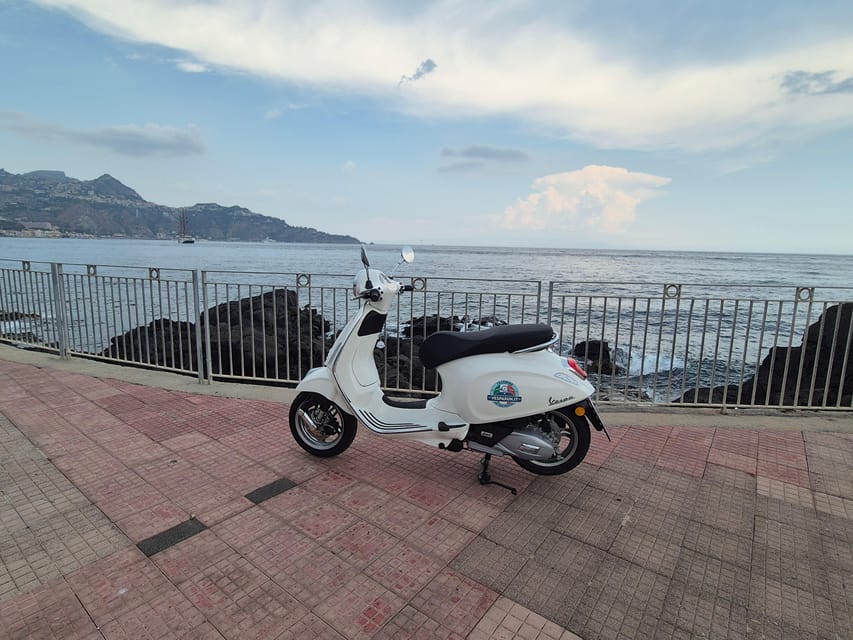 Panoramic Vespa tour of Taormina, Castelmola and White Lotus series locations - Taormina’s alleys and the Greek Theater exterior