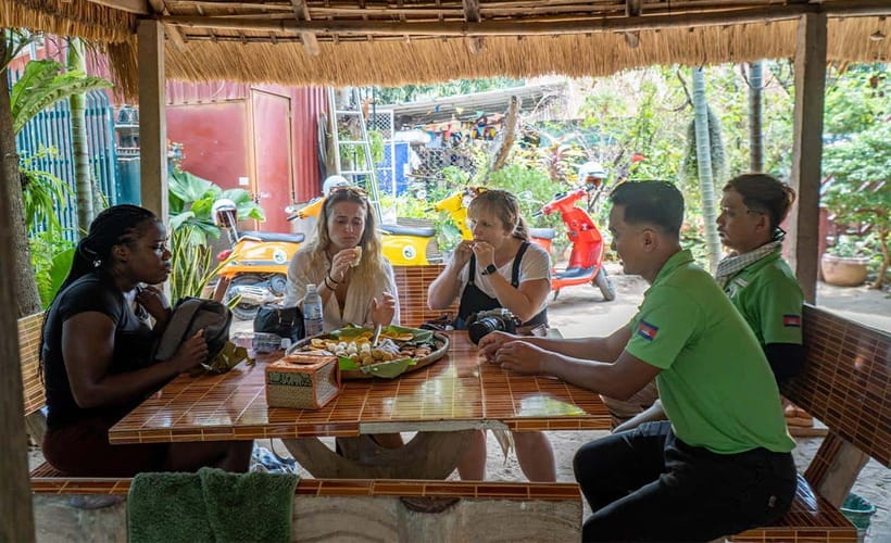Phnom Penh: Silk Island Tour by Vespa with Tuk Tuk Available - Riding a Vespa without handling Phnom Penh traffic