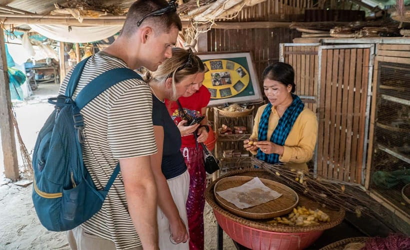 Phnom Penh: Silk Island Tour by Vespa with Tuk Tuk Available - The ferry crossing to Silk Island