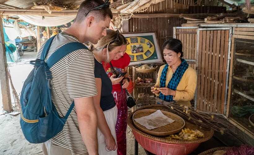 Phnom Penh: Silk Island Tour by Vespa with Tuk Tuk Available - Koh Oknha Tei Secondary School