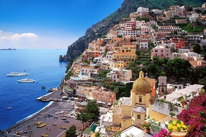Private audio-guided Amalfi Coast Vespa Tour with driver - Positano offers color, stairs, and a short walk