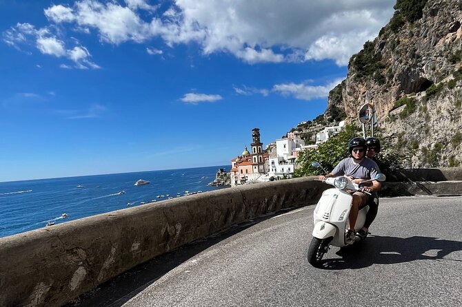 Private Vespa scooter Adventure on the Amalfi Coast - Praiano and Marina di Praia offer a smaller-scale stop
