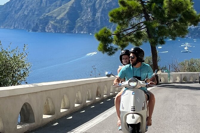Private Vespa scooter Adventure on the Amalfi Coast - Positano brings color before the ride begins