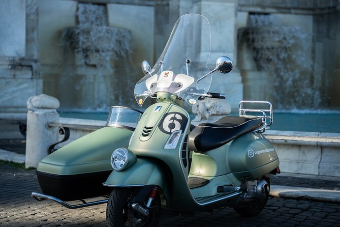 Private Vespa Sidecar Tour with Hotel Pickup - The Pyramid of Cestius reveals Rome’s outside influences