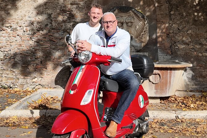 Roma Vespa Tour Pick-up from Hotel - Giardino degli Aranci and Rome from above