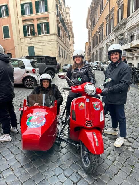 Rome 1.5 hours Private tour in Vespa Sidecar vintage style - Comfort, safety, and who should book