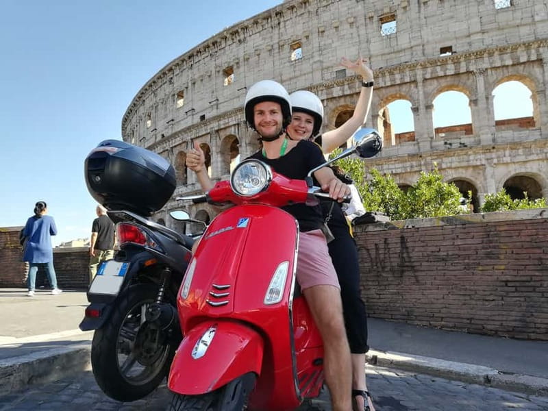 Rome: 125cc Vespa Primavera 24-, 48-, or 72-Hour Rental - Reaching the Colosseum and Roman Forum