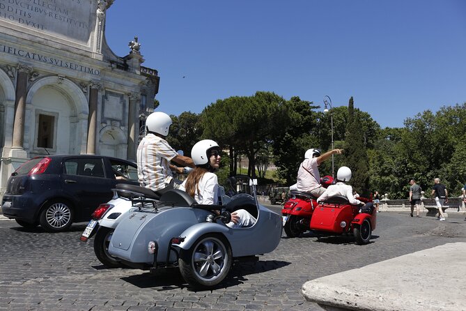 Rome 3 hours Vespa Sidecar Private Tour with Gelato - Trevi Fountain and the gelato break