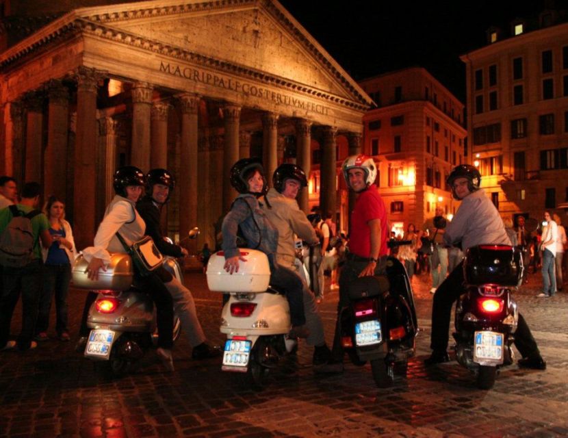 Rome by Night Vespa Tour With Driver/Private Guide - Key things to know before you book