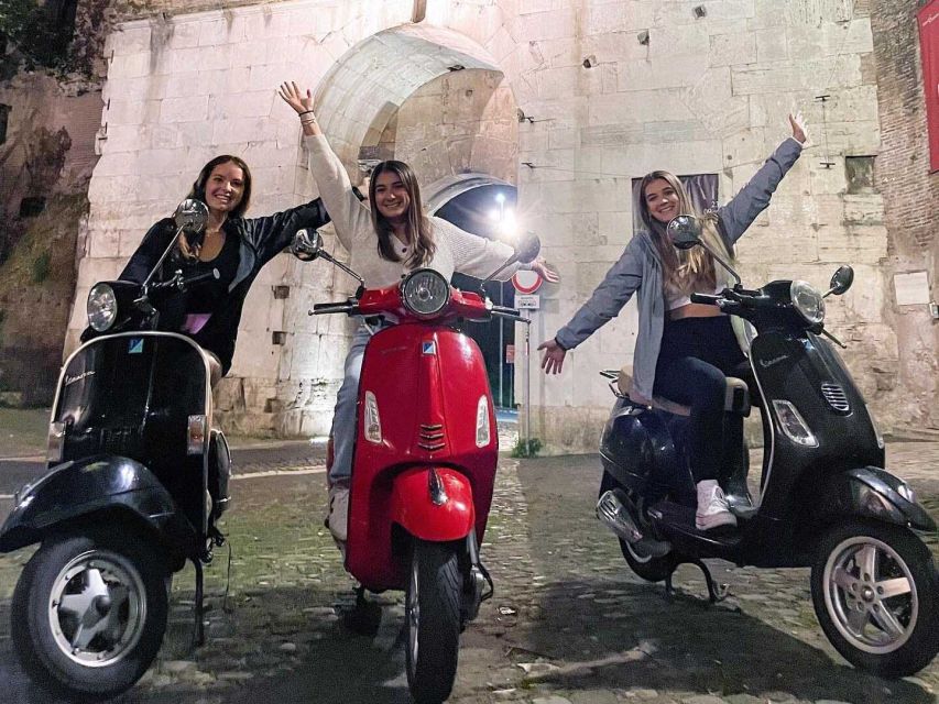Rome by Night Vespa Tour With Driver/Private Guide - How much value do you get for $203.91?