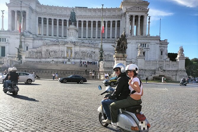 Rome by Vespa: Classic Rome Tour with Pick up - Baths of Caracalla and the Appian Way
