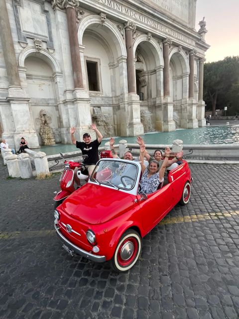 Rome: Evening Fiat 500 and Vespa Prosecco Tour - Practical details before you book
