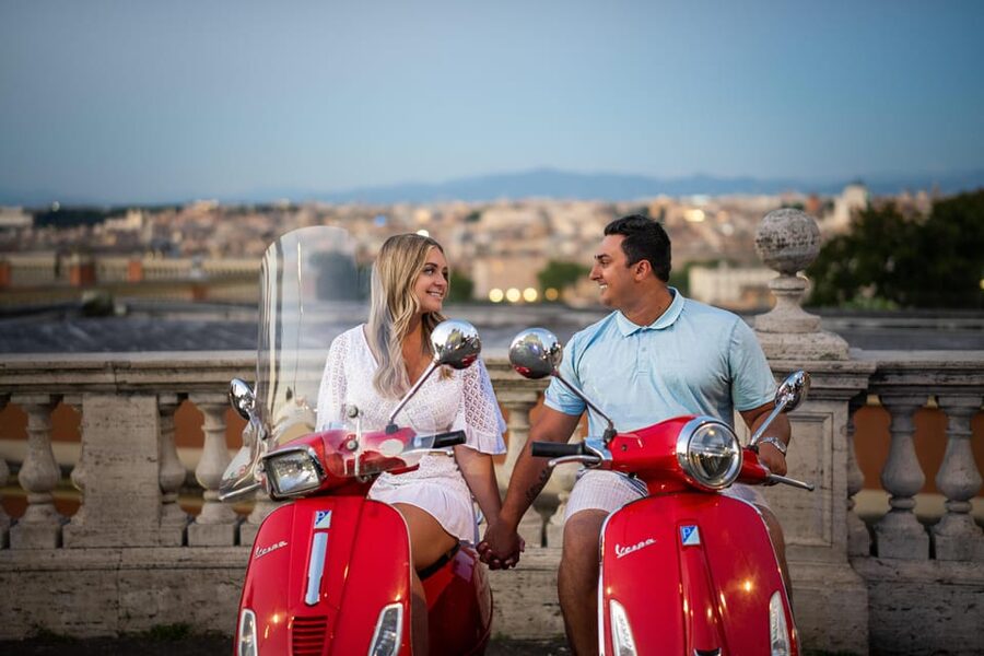 Rome: Guided Vespa Experience with Professional Photoshoot - Fontana dell’Acqua Paola and the Gianicolo view