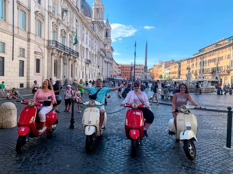 Rome: Guided Vespa Tour with Self-Drive or as a Passenger - Spanish Steps and Piazza Navona