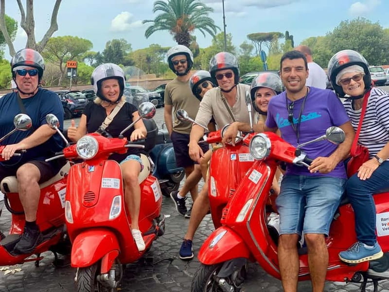 Rome: Guided Vespa Tour with Self-Drive or as a Passenger - The Colosseum: a powerful first stop