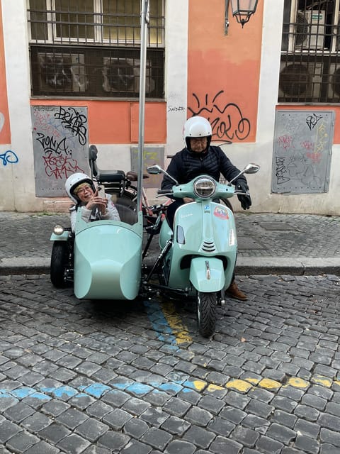 Rome in Vespa 90 min Vespa Sidecar PrivateTour with Gelato - Piazza Navona, the Pantheon, and Sant’Ignazio