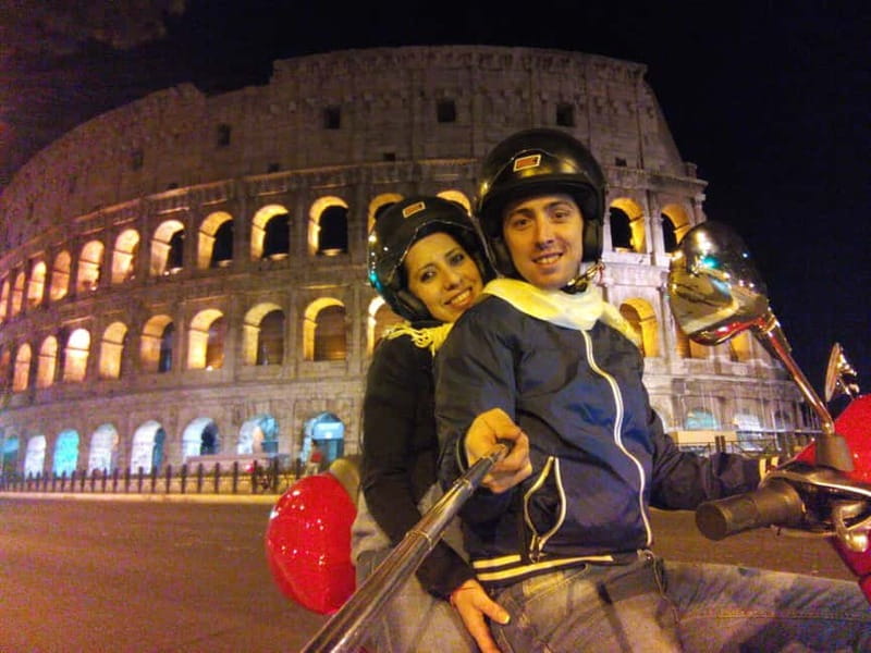 Rome: Nighttime Vespa Rental - Starting near Termini Station