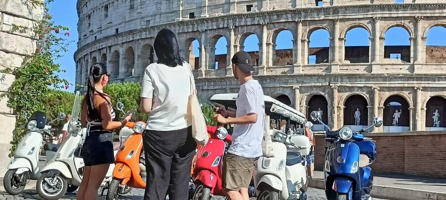 Rome: Ride as a Passenger on a Vespa on Guided City Tour - Aventine Hill and the Orange Garden