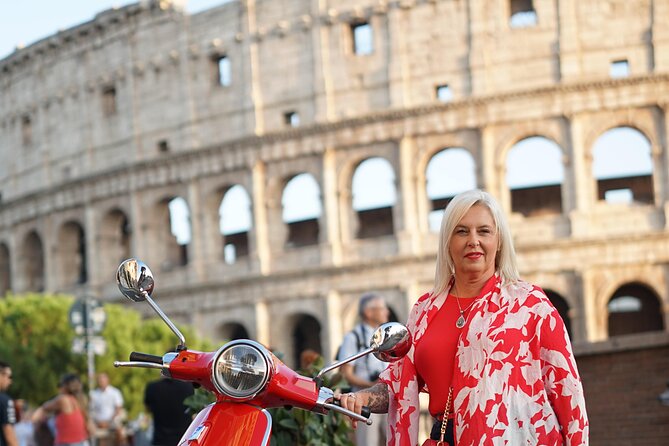 Rome's Easy Ride Vespa Tour with Pick Up and Drop Off - Gianicolo Terrace for Rome’s Big View