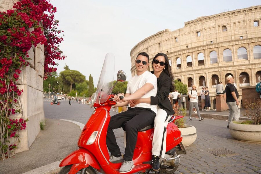 Rome: Vespa Photo Tour with Historic City Highlights - The final ride passes Castel SantAngelo