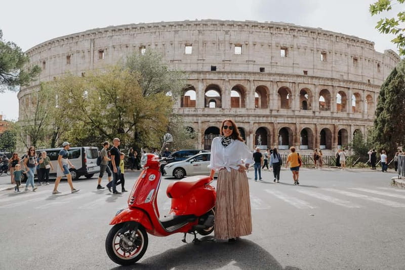 Rome: Vespa Ride in the Streets with Photography - Gianicolo Hill is the scenic high point