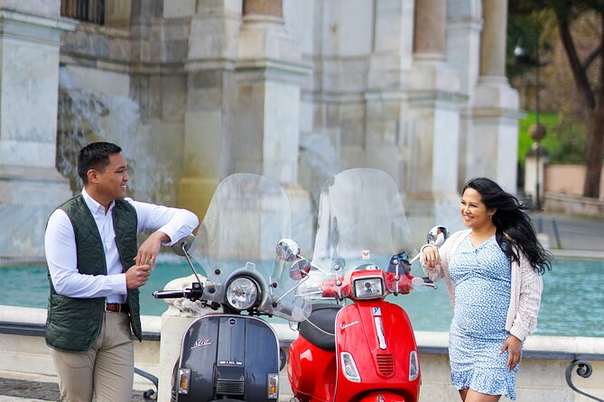Rome Vespa Scooter Tour with Professional Photographer - Castel Sant’Angelo on the Tiber