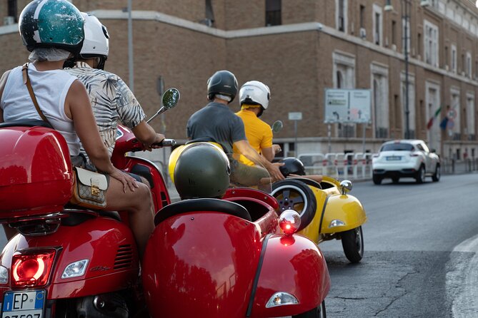 Rome Vespa Sidecar Tour — 90-Minute City Highlights Tour - The Colosseum in five fast minutes