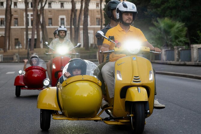 Rome Vespa Sidecar Tour — 90-Minute City Highlights Tour - Villa Borghese, greenery and a pincho break