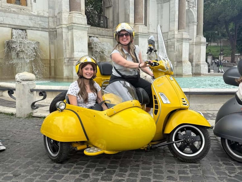 Rome: Vespa Sidecar Tour with Hotel Transfers & Gelato - Why a Vespa sidecar works so well in Rome