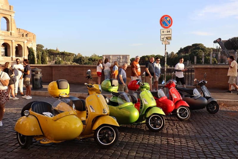 Rome: Vespa Sidecar Tour with Hotel Transfers & Gelato - Castel Sant’Angelo and the Vatican area