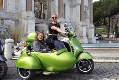 Vespa Sidecar Tour with Hotel Transfers & Gelato