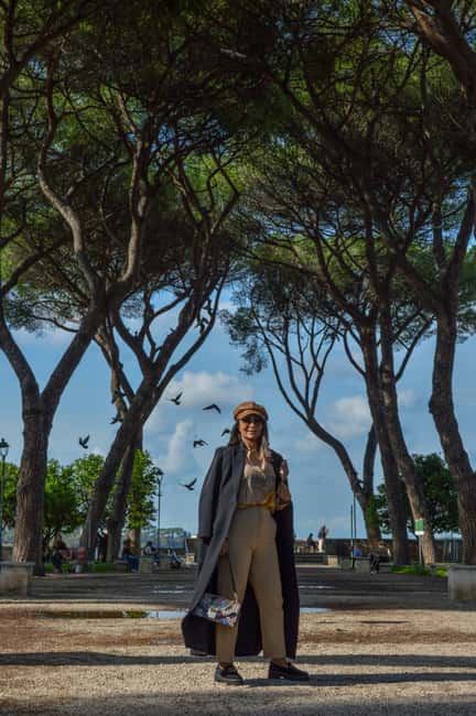Rome: Vespa tour “When in Rome” with Dessert and Photography - Orange Garden: the best pause for city views